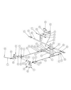 Brake Assembly Diagram and Parts List for M54-HN 53BB5ETW750-24-HP Cub Cadet Lawn Tractor